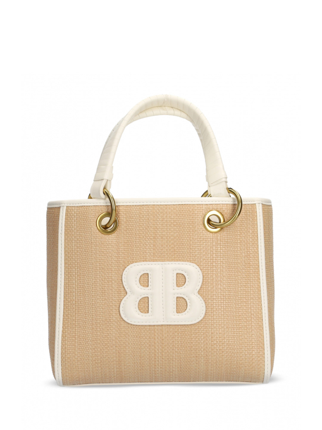 Bibi Lou Ozzy borsa bianco a spalla con logo in rilievo