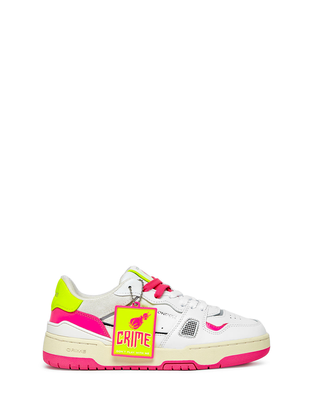 Crime Off Court OG Beat The Heat sneakers bianco con tab fucsia<BR/>