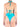 Fabrizia teal triangle costume and high-waisted briefs with rhinestones