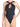 Fabrizia one-piece black swimsuit with rhinestones and cut out