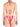 Fabrizia triangle swimsuit and fuchsia briefs with rhinestones