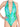 Fabrizia green one-piece swimsuit with rhinestones