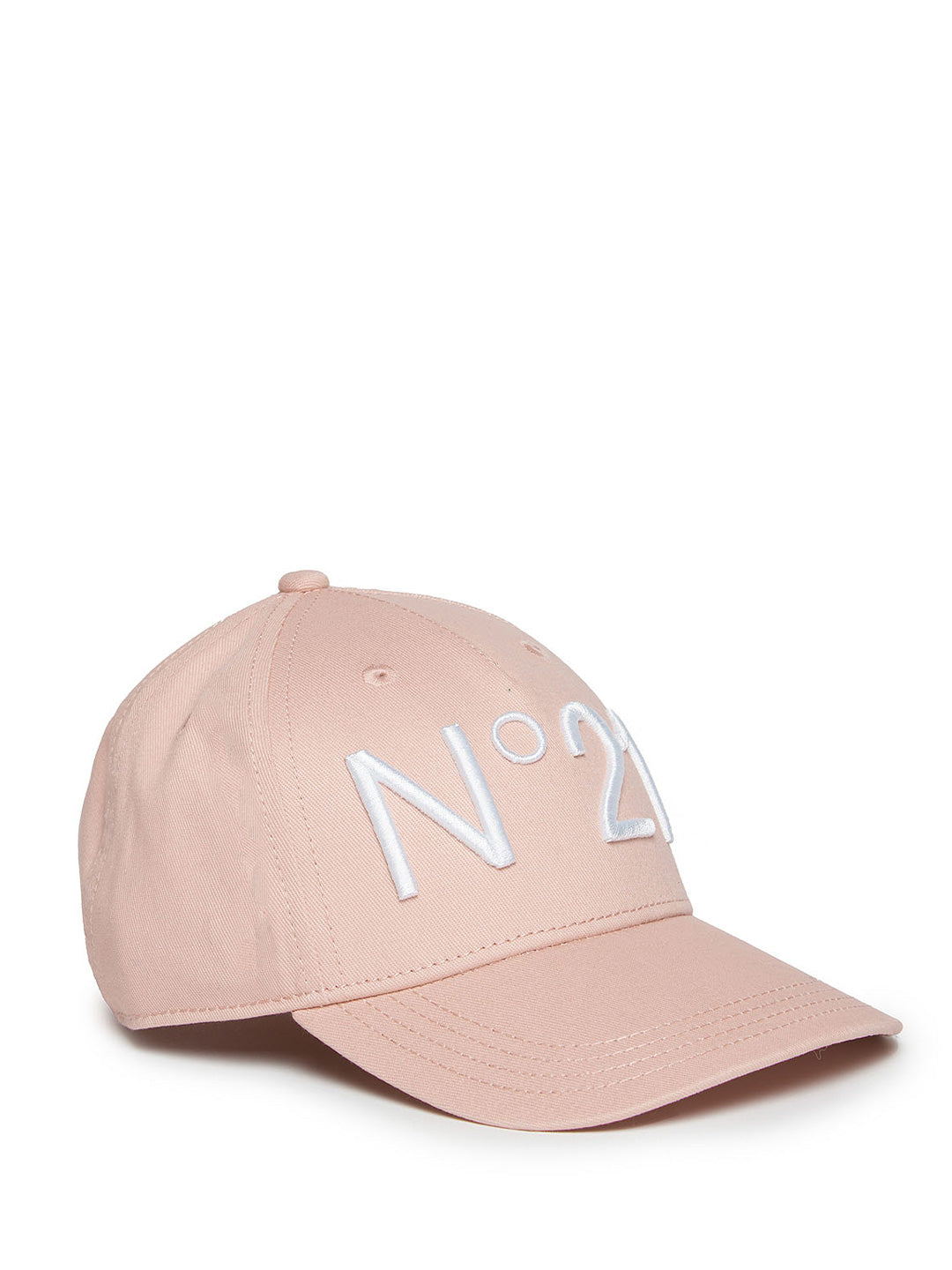 N°21 cappello kids rosa con logo in contrasto