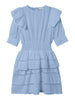 Name It abito kids celeste con volant sulle spalle