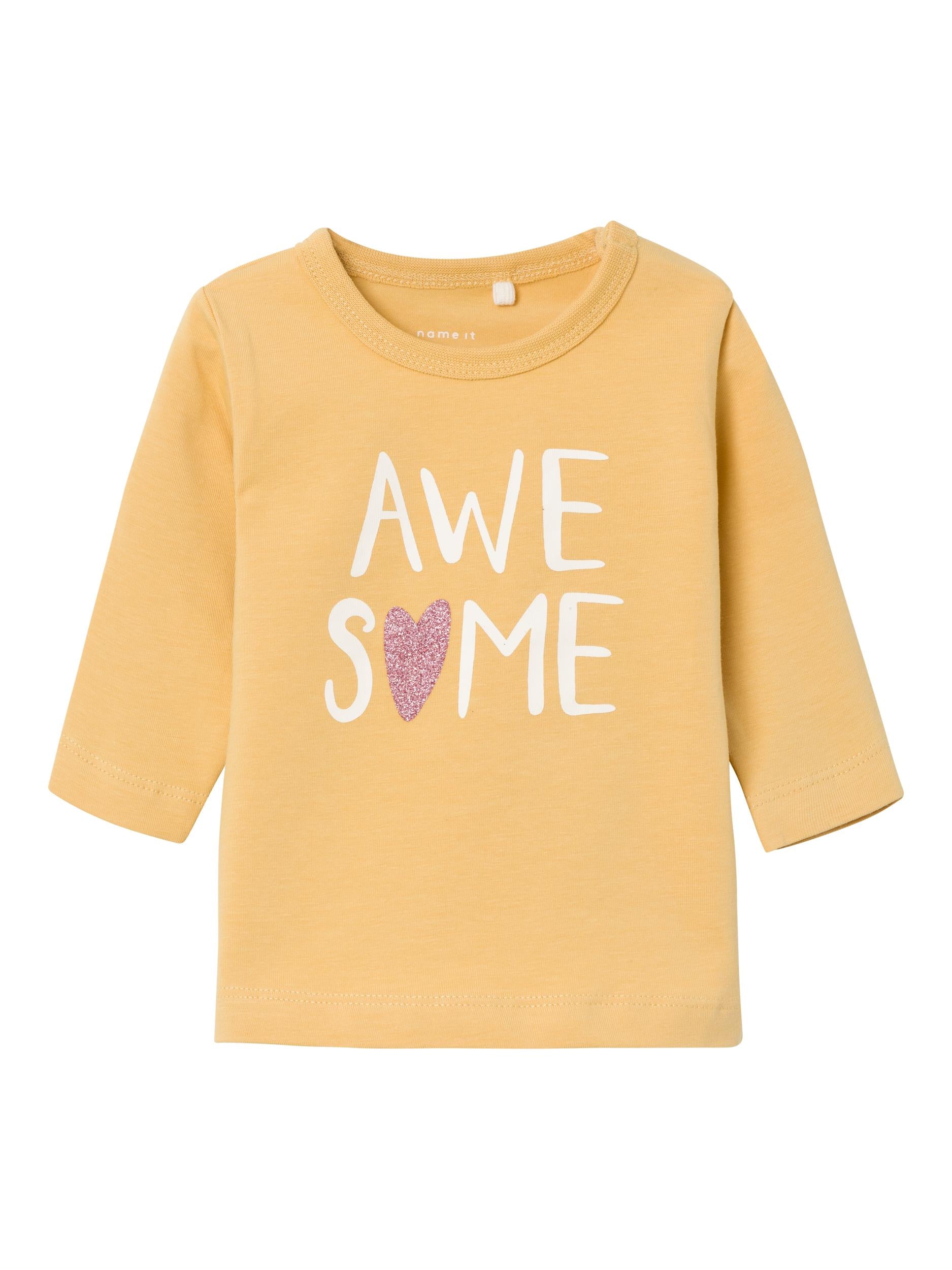 Name It t-shirt kids giallo con stampa