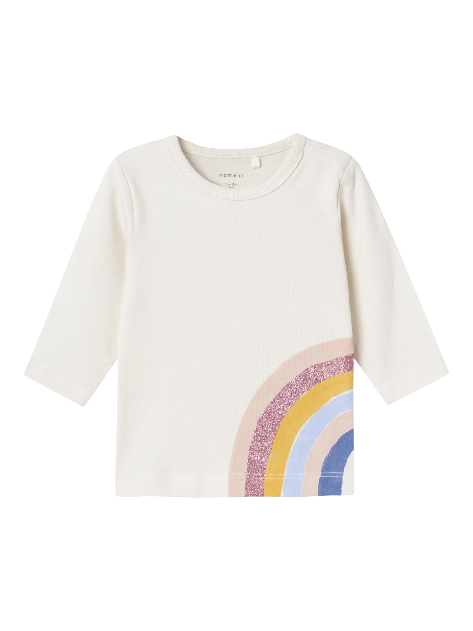 Name It t-shirt kids panna con stampa arcobaleno