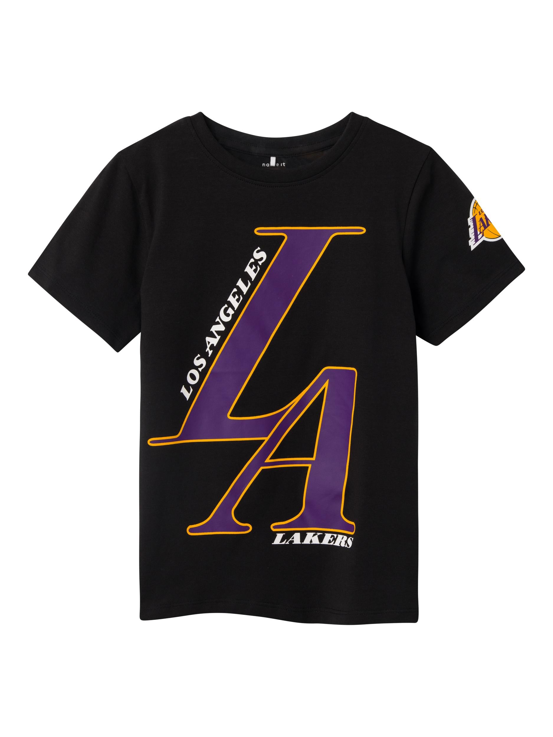 Name It t-shirt kids nero con stampa centrale Lakers