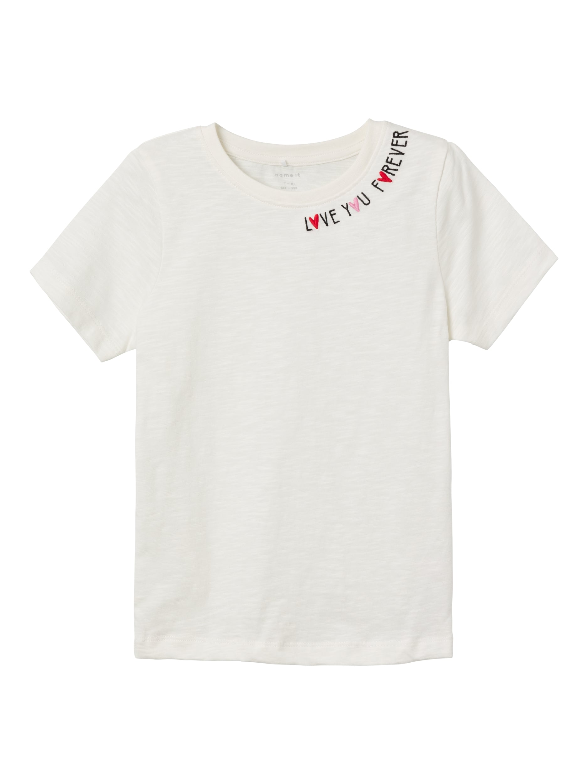 Name It t-shirt kids bianco con stampa scritta love you