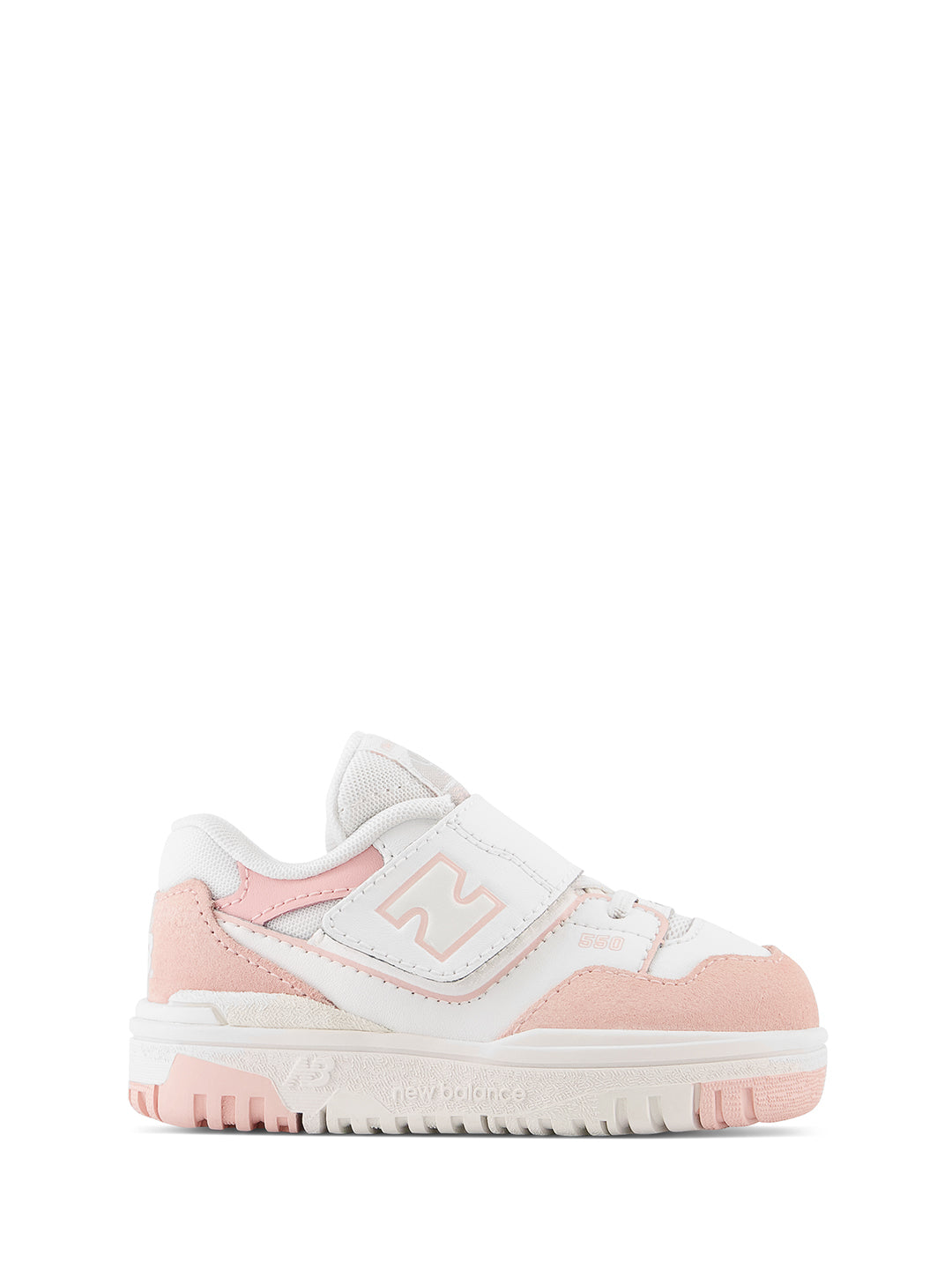 New Balance 550 sneakers kids bianco e rosa