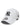 New Era 9Forty white hat with black logo