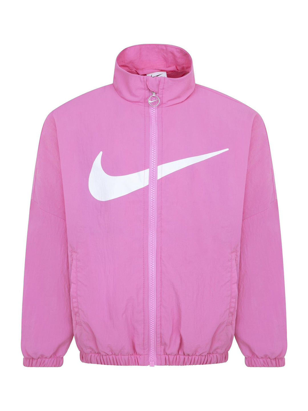 Nike giubbino kids rosa con big logo e zip