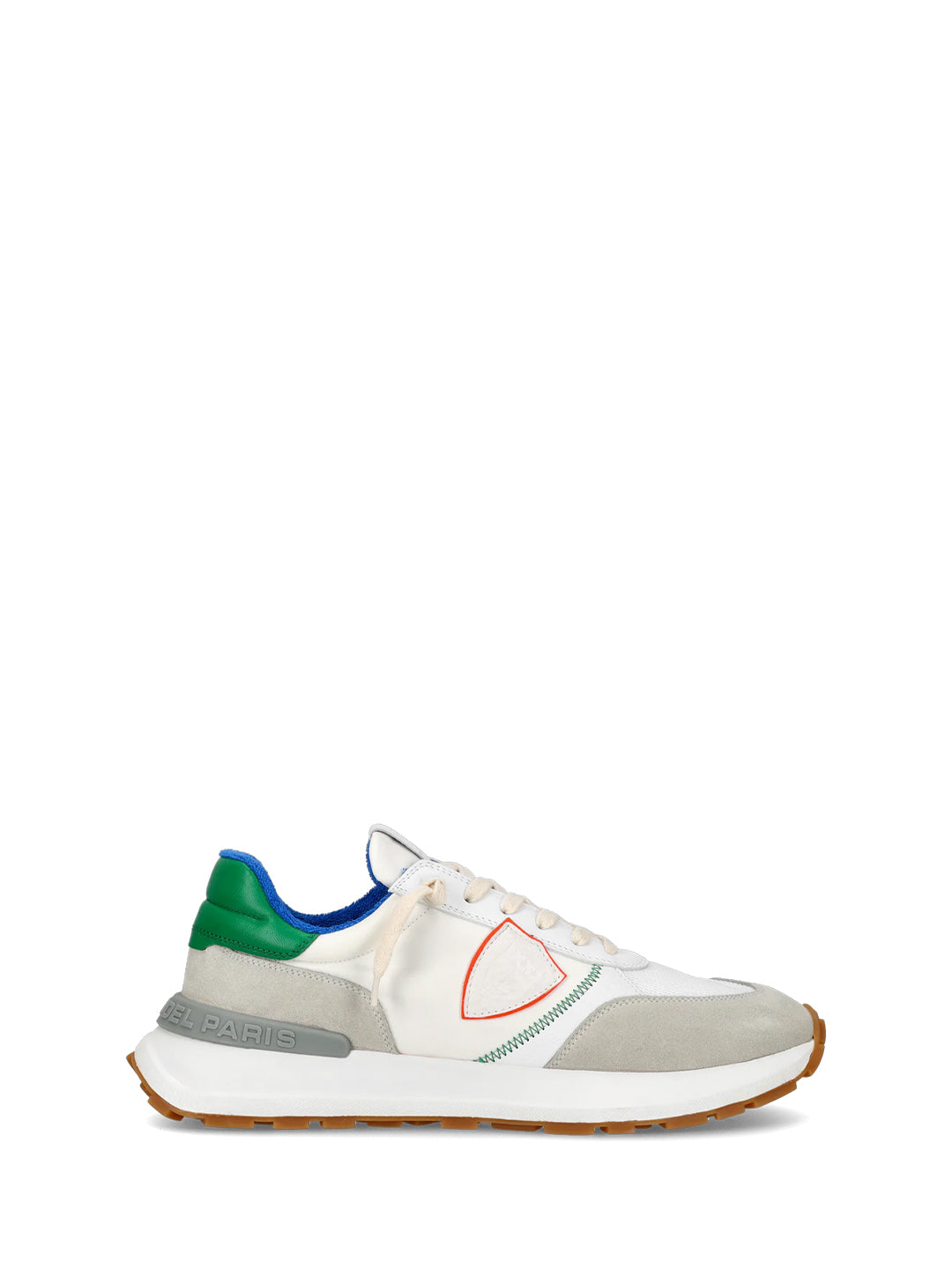 Philippe Model Antibes sneakers bianco con tab verde