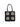 Pieces black shopper bag in floral patterned straw