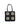 Pieces borsa shopper nero in paglia fantasia floreale