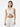 Pieces white crop top with gathered detail on the front