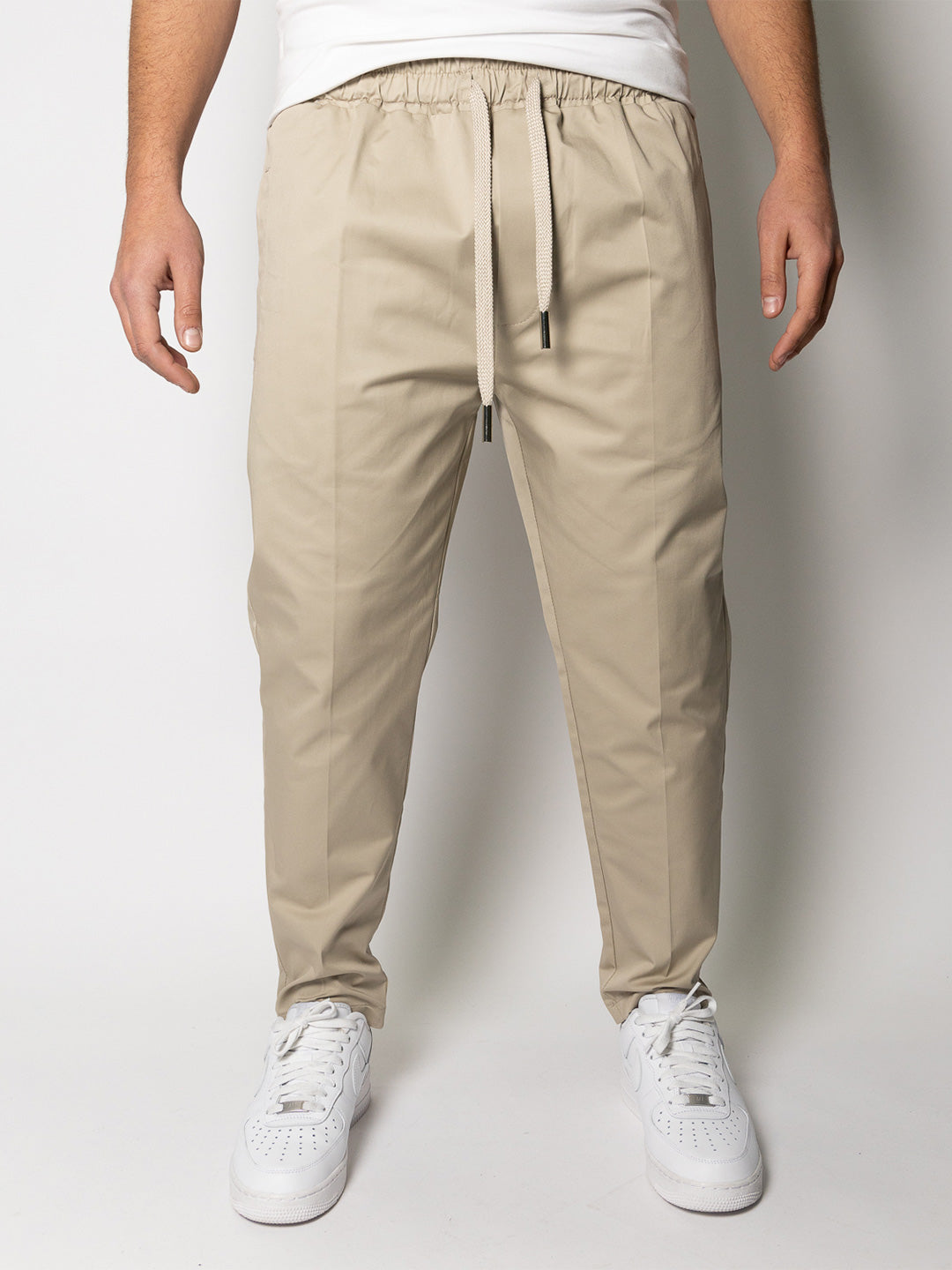 Soldier Nain pantalone beige basic con coulisse