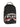 Sprayground black backpack with censored mouth