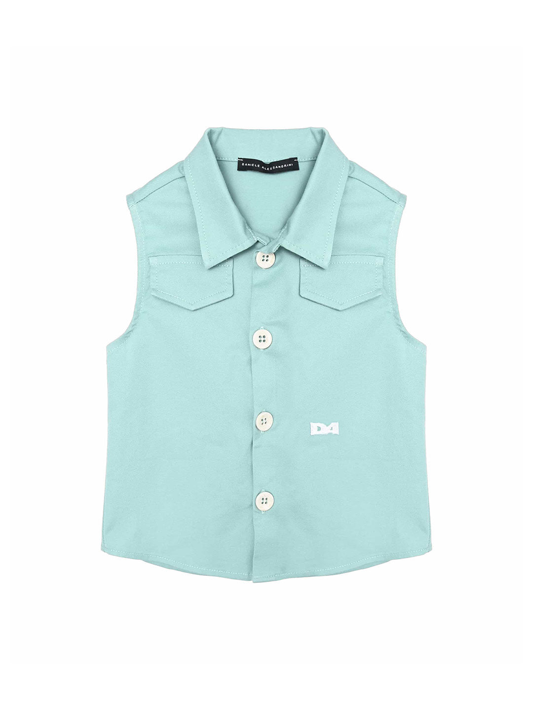 Daniele Alessandrini camicia kids verde 1296C00236 VERDE DANIELE ALESSANDRINI 