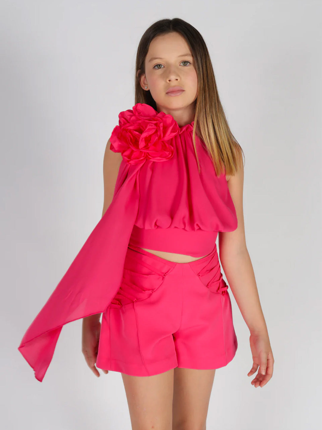 Fun & Fun camicia kids fucsia 1080 FUCSIA FUN & FUN 