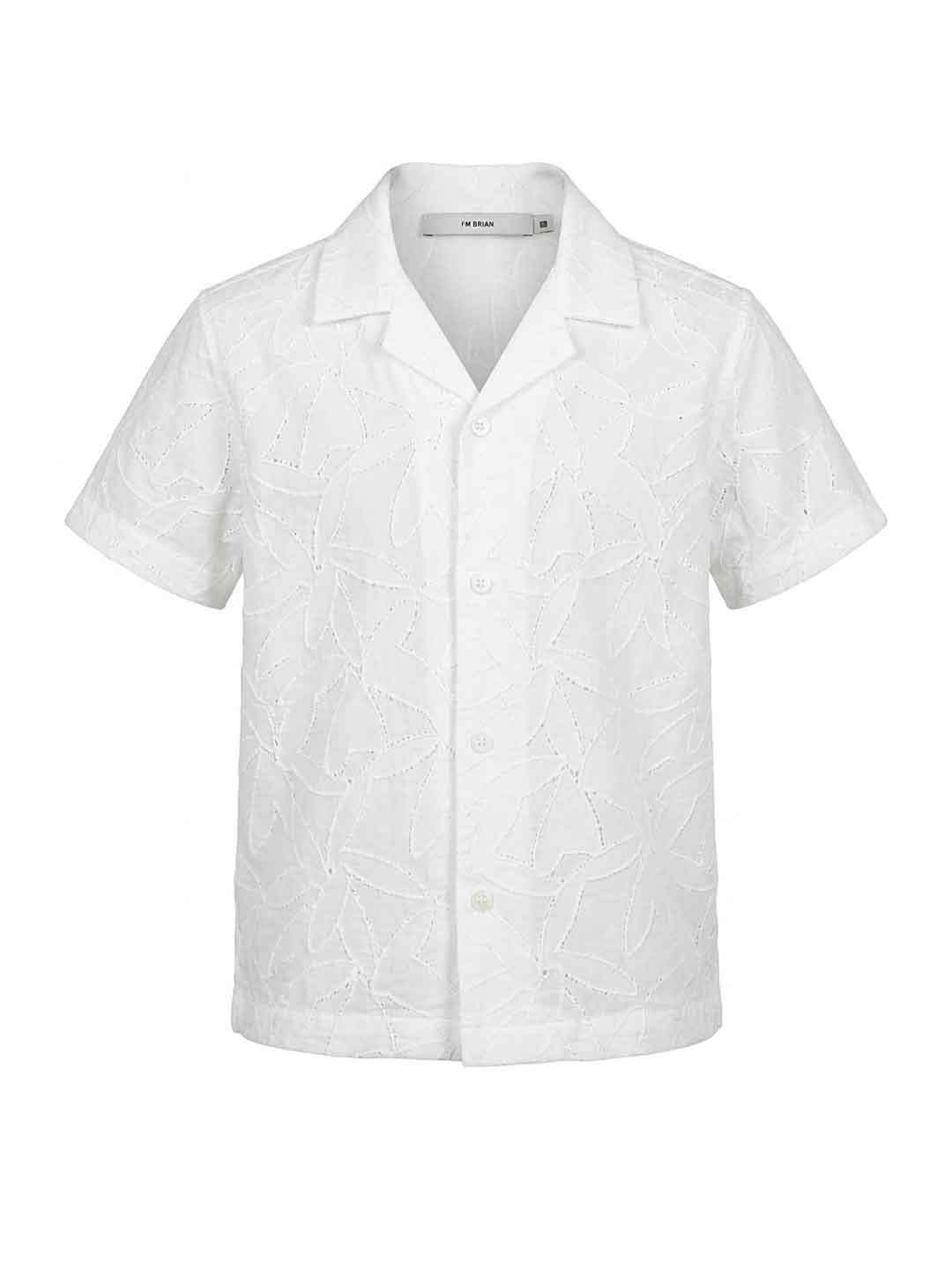 I'm Brian camicia kids bianco con ricamo CA3301J BIANCO I'M BRIAN 