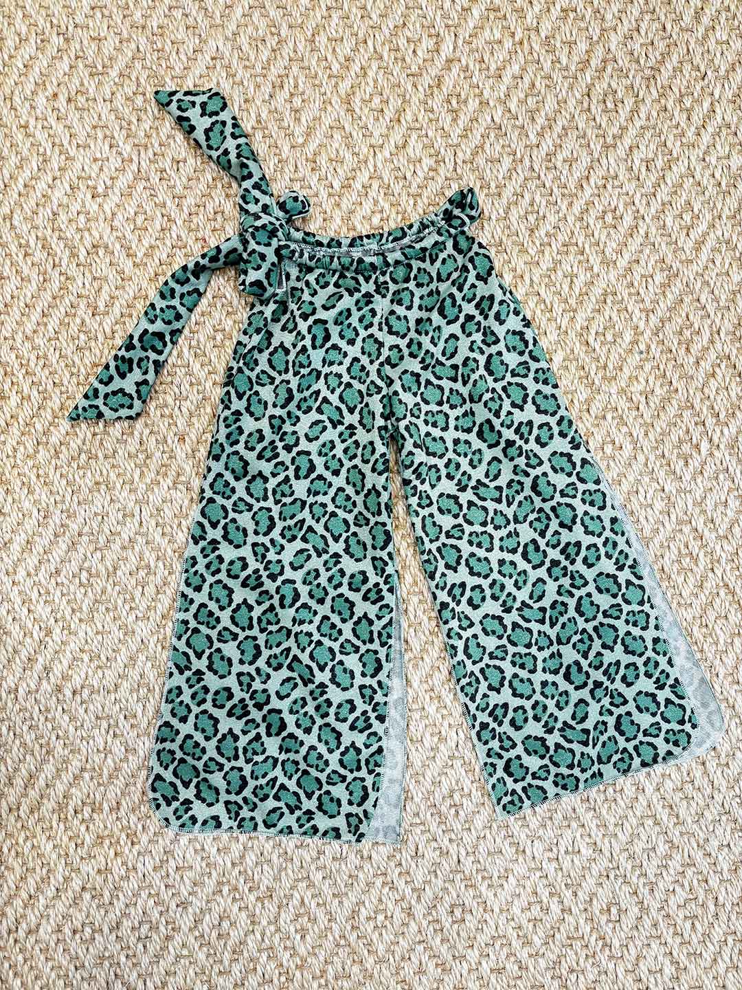 Island Coco pantaloni kids verde maculato ICJ844 VERDE ISLAND COCO 