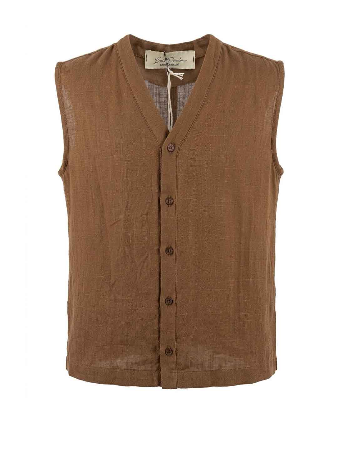 Louis Dieudonne' camicia kids tabacco smanicata CAMICIA S TABACCO LOUIS DIEUDONNE' 
