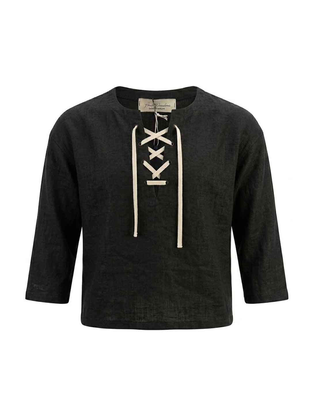 Louis Dieudonne' t-shirt kids nero con laccio T-SHIRT NERO LOUIS DIEUDONNE' 