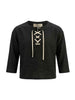 Louis Dieudonne' t-shirt kids nero con laccio