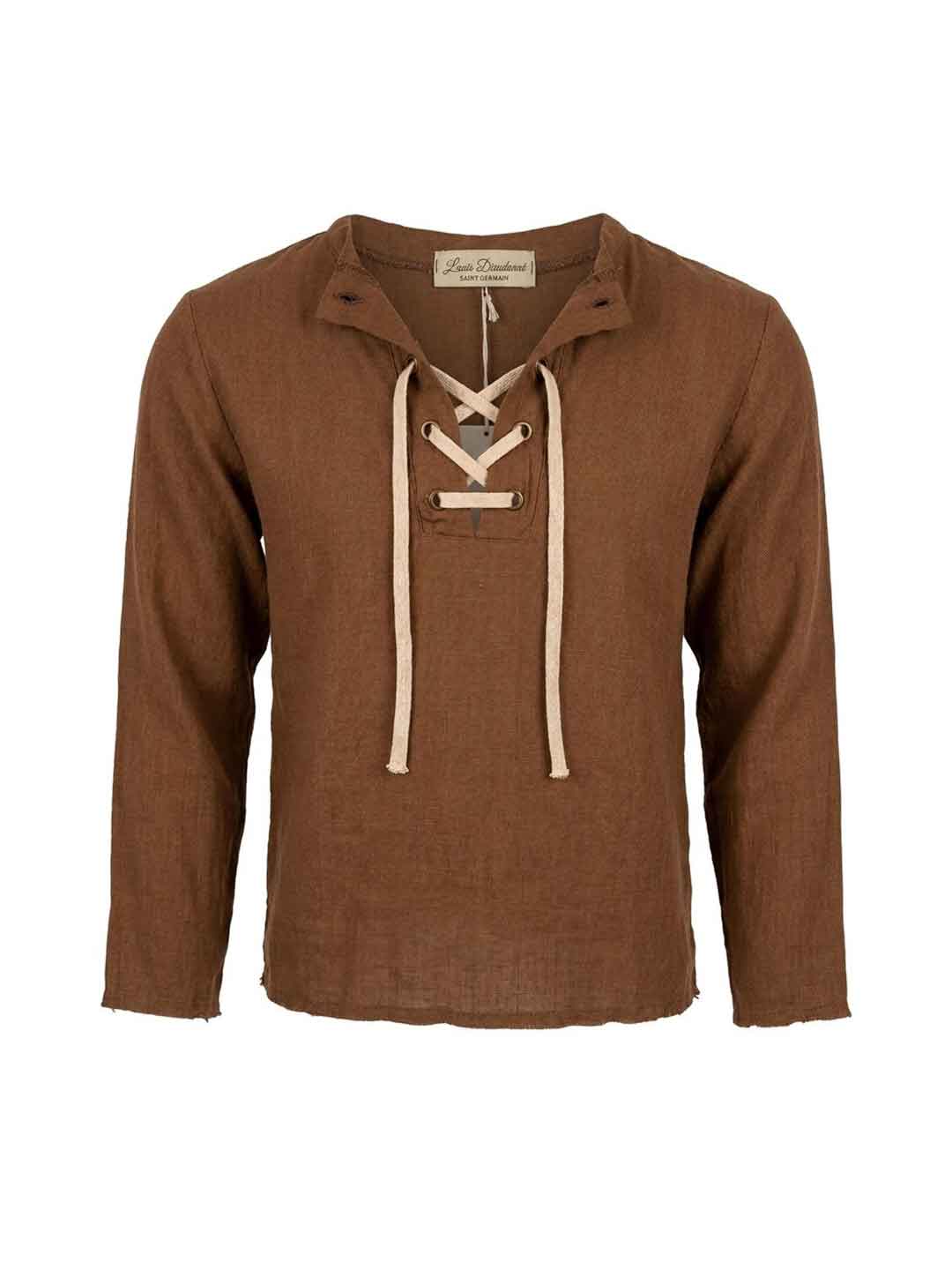 Louis Dieudonne' t-shirt kids tabacco con laccio T-SHIRT TABACCO LOUIS DIEUDONNE' 