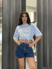 Motel t-shirt azzurro stampa Arizona