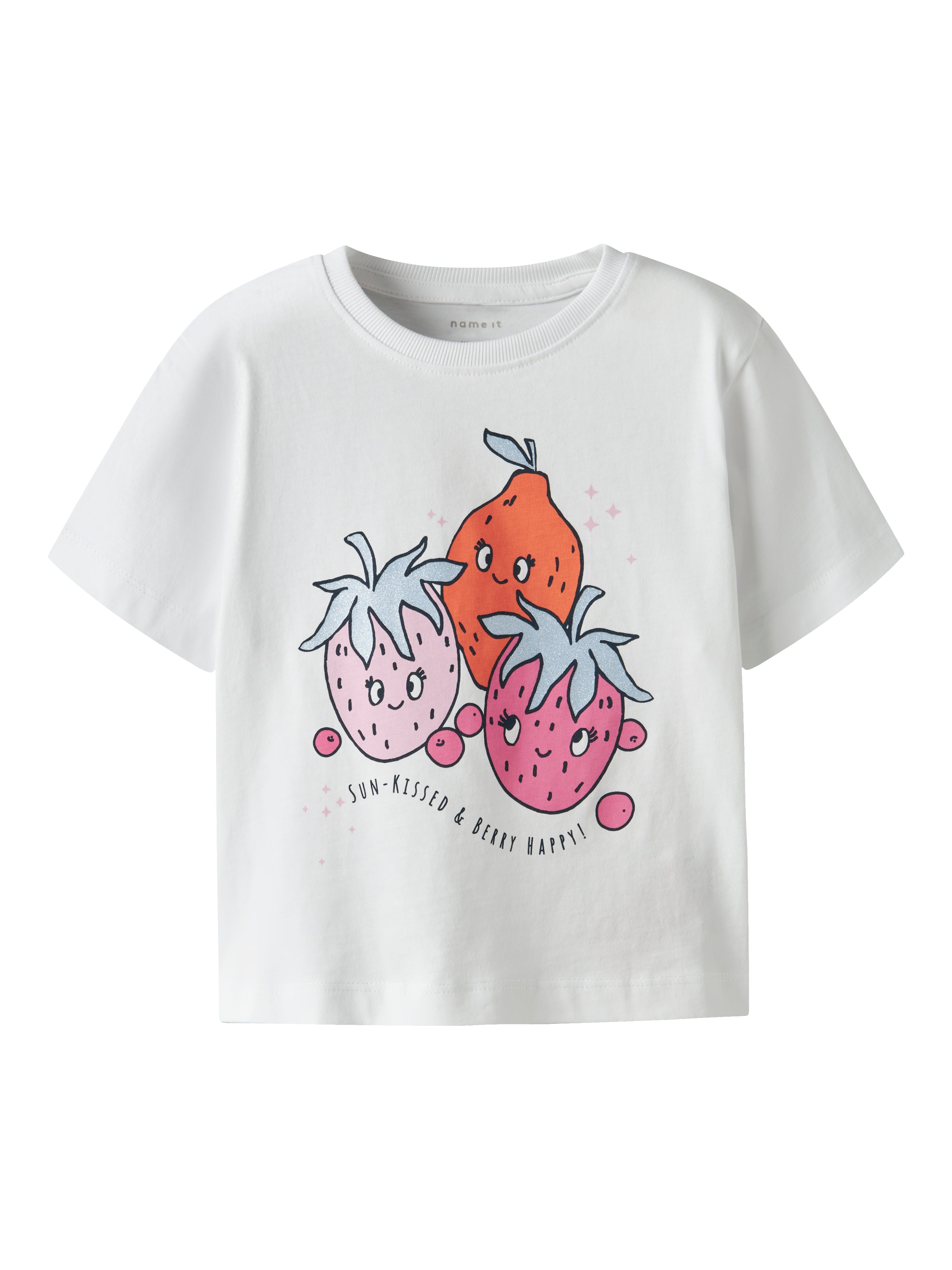 Name It t-shirt kids bianco con stampa fragole 13238066 BIANCO NAME IT 