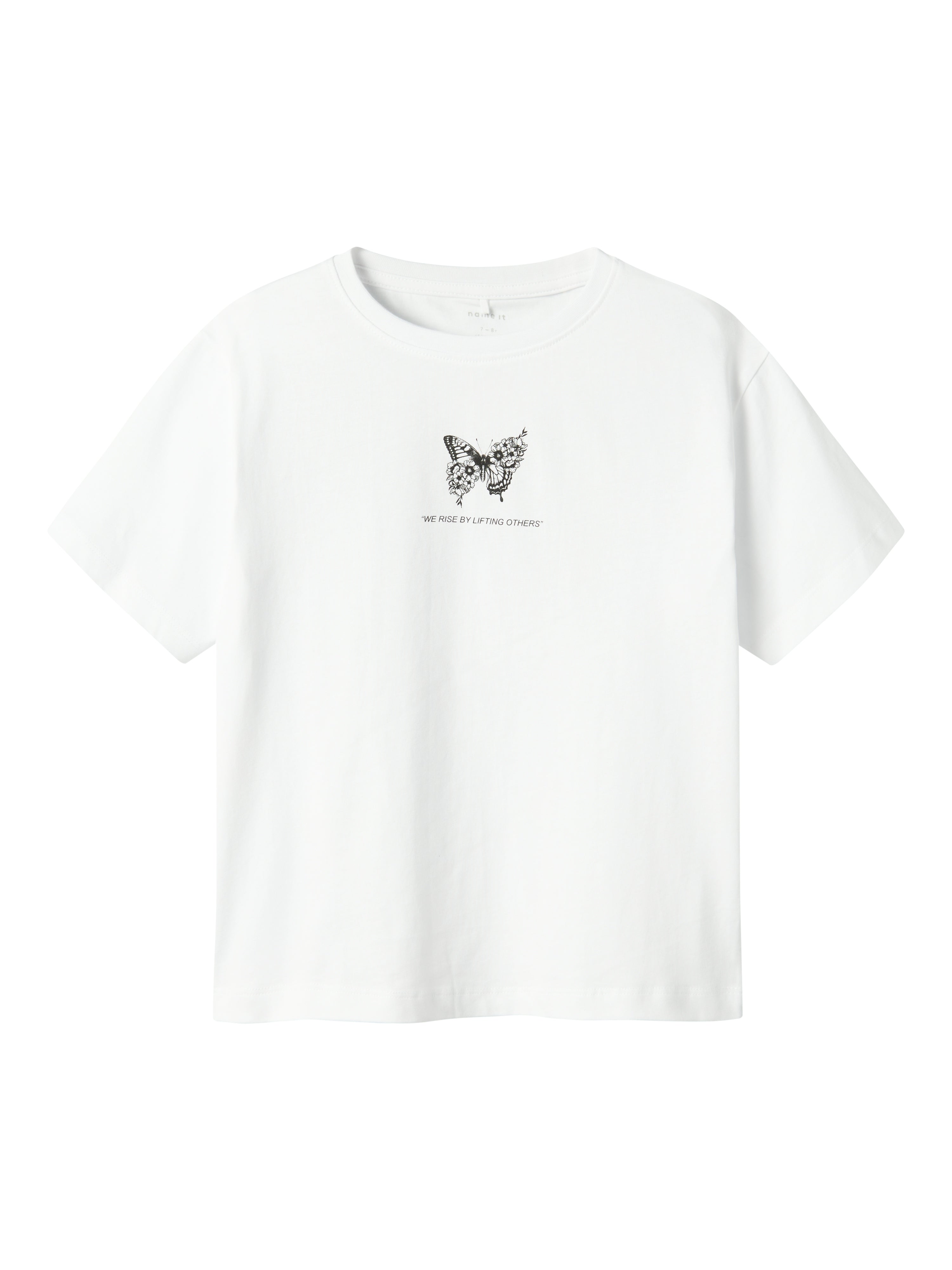 Name It t-shirt kids bianco con farfalla nero 13240657N BIANCO NAME IT 