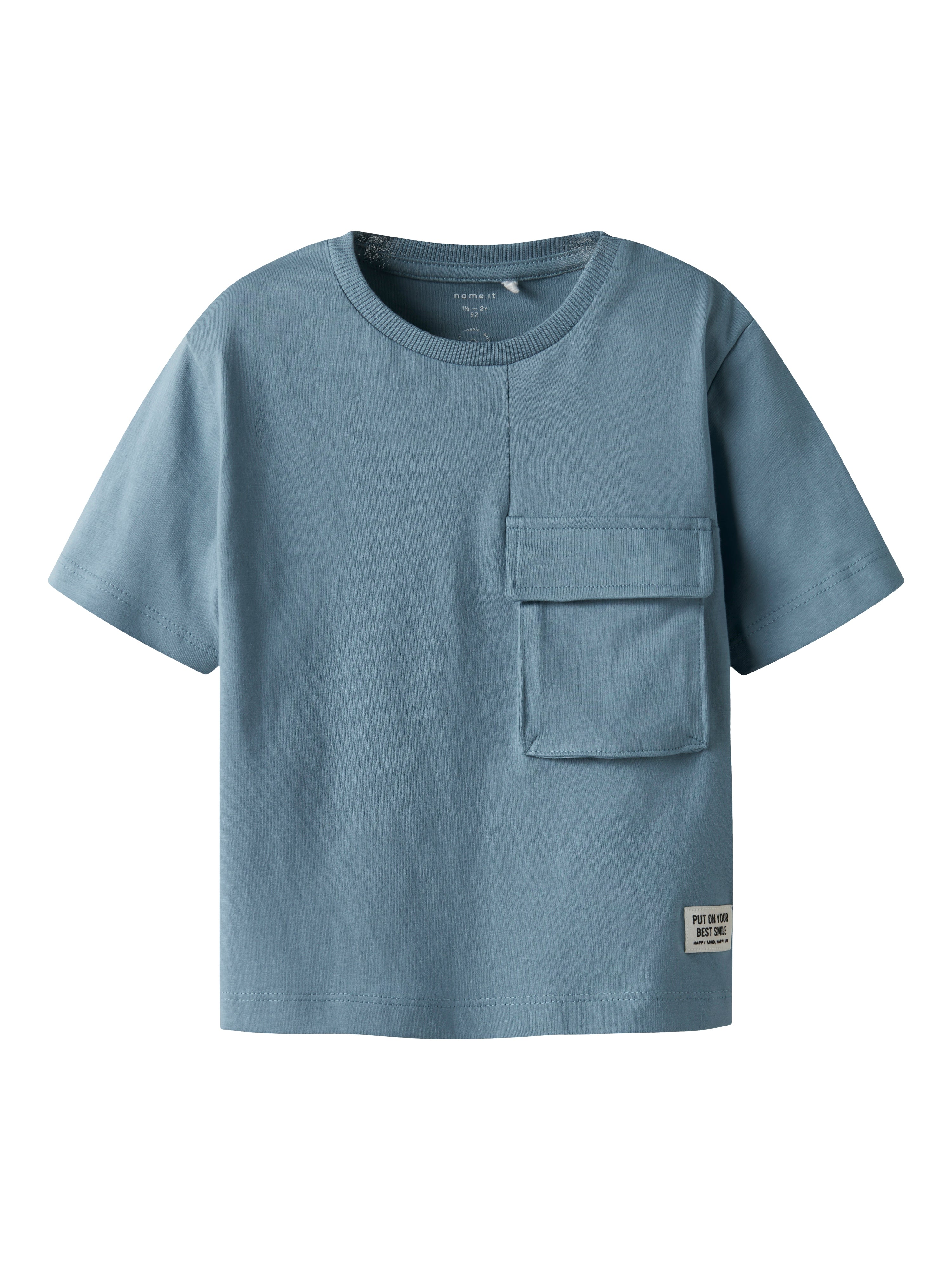 Name It t-shirt kids azzurro con taschino 13241217 AZZURRO NAME IT 