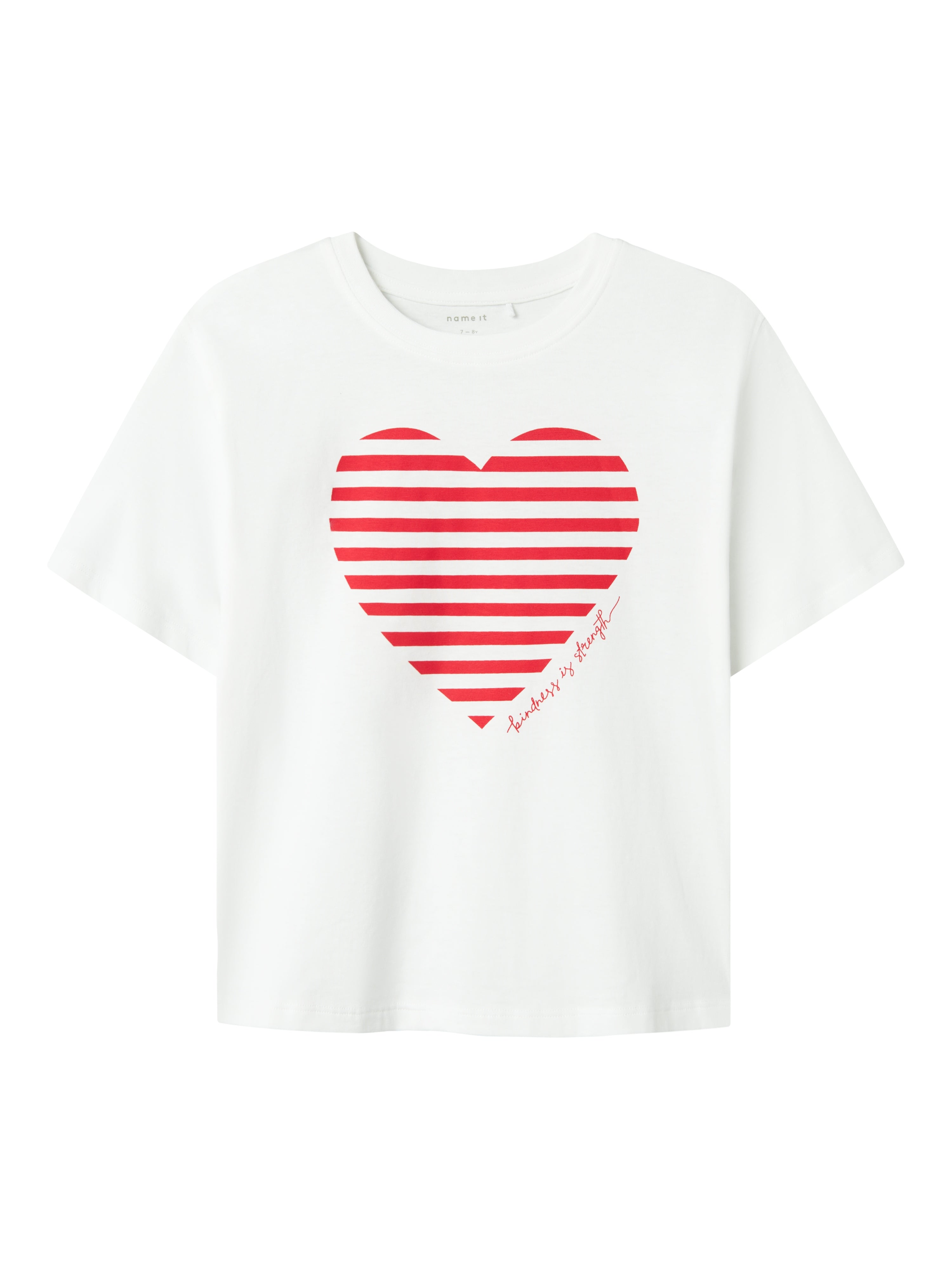 Name It t-shirt kids bianco con cuore rosso 13241497 ROSSO NAME IT 