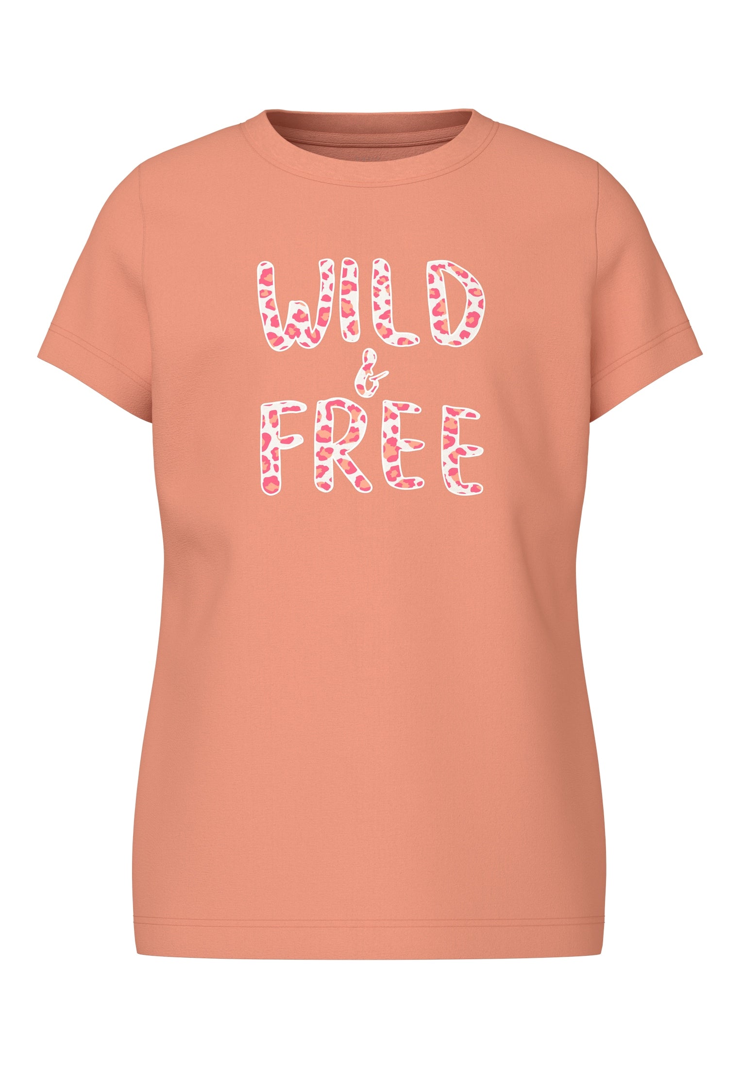 Name It t-shirt kids arancio wild & free<BR/> 13241652 ARANCIO NAME IT 