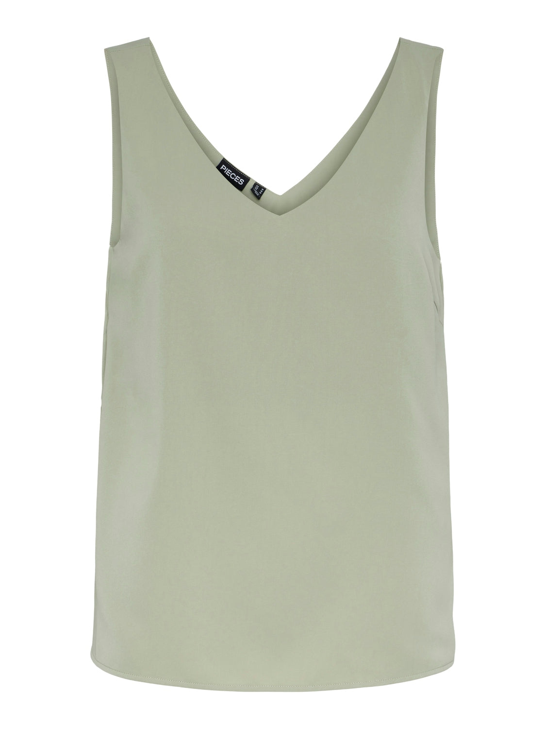 Pieces top beige scollo a V 17146424 BEIGE PIECES 