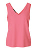 Pieces top fucsia scollo a V