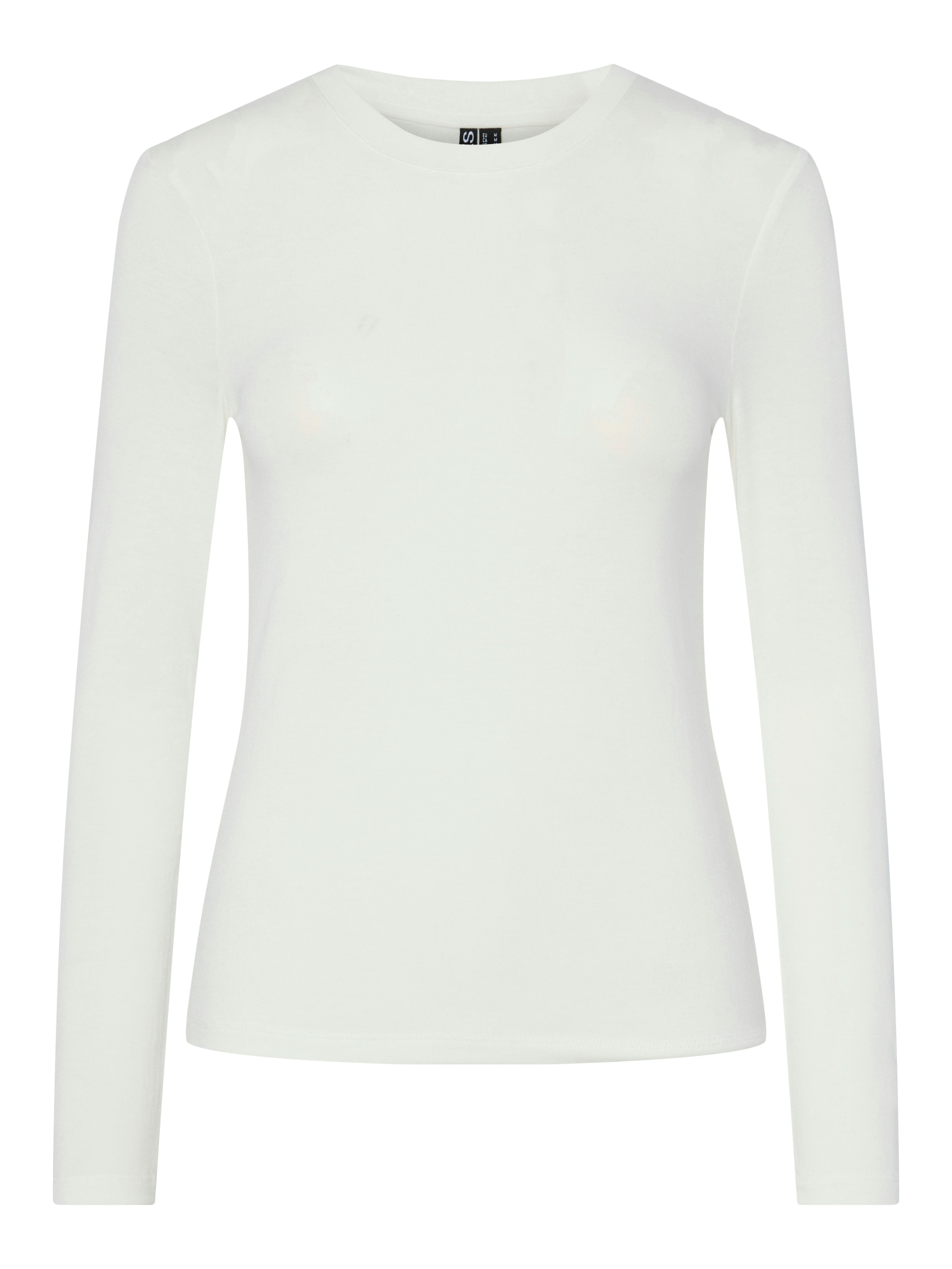 Pieces t-shirt bianco a manica lunga 17151138 BIANCO PIECES 