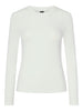 Pieces t-shirt bianco a manica lunga