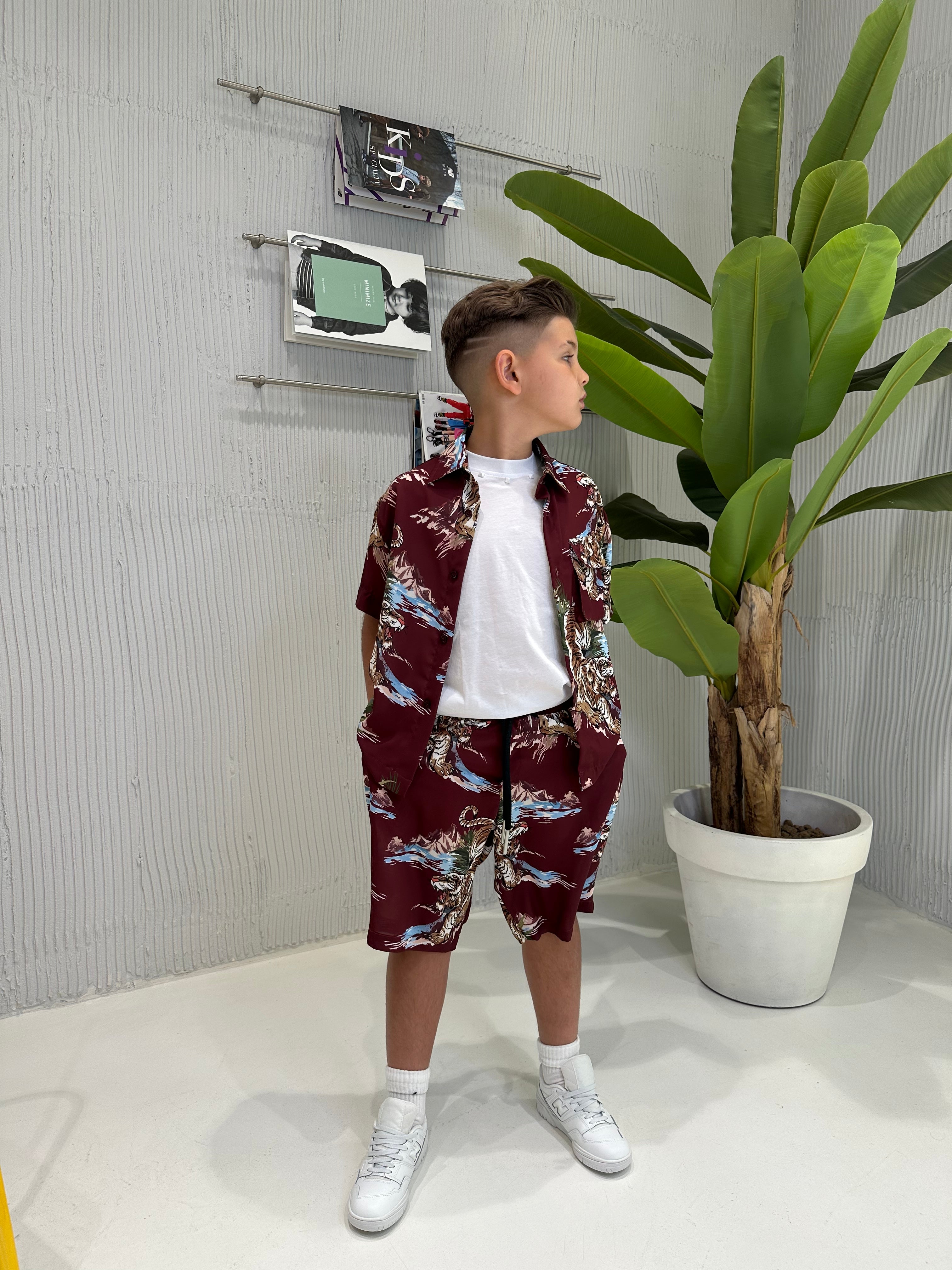 Yes London bermuda kids bordeaux a fantasia JR7035 BORDEAUX YES LONDON 