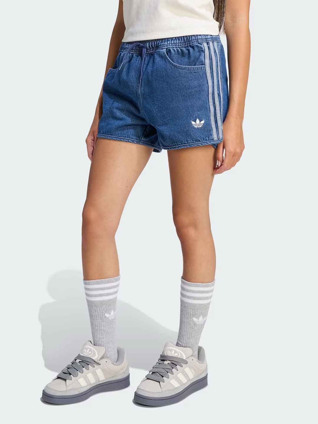 Adidas shorts kids in denim 7-16 anni KC8518 JEANS ADIDAS 