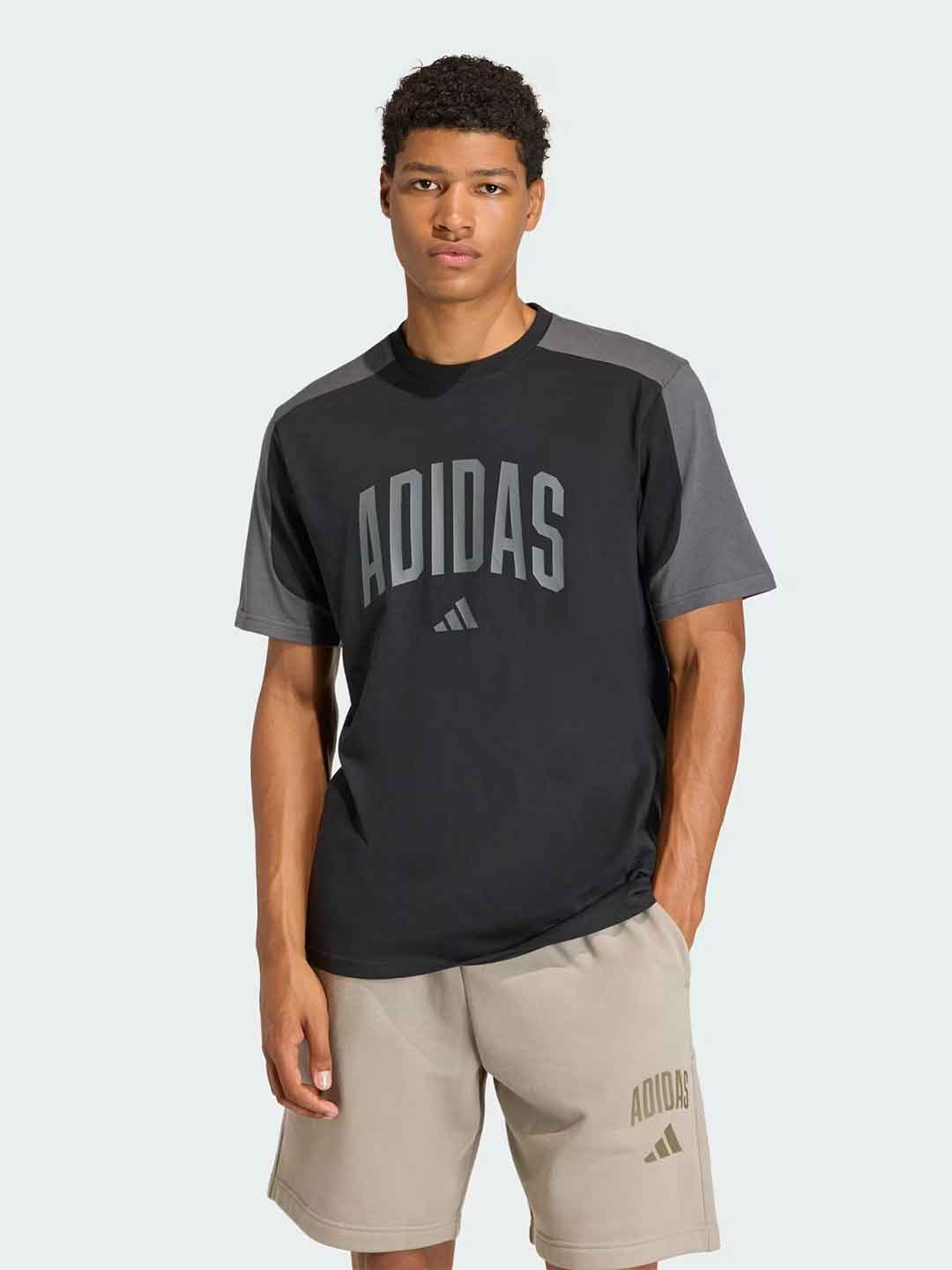 Adidas Collegiate t-shirt nero KD0068 NERO ADIDAS 