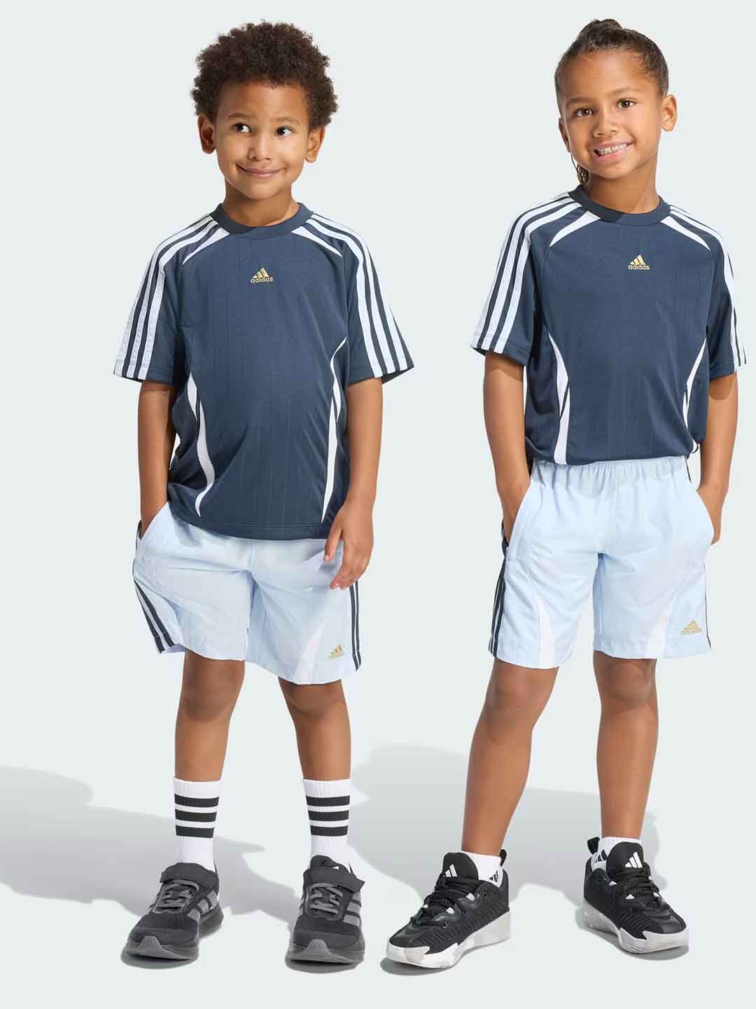 Adidas Teamgeist coordinato kids blu 3-8 anni KD5785 BLU ADIDAS 