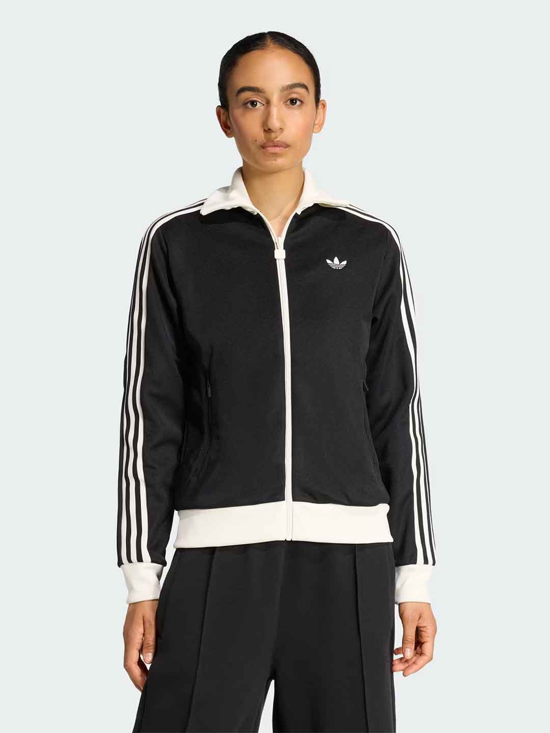 Adidas felpa nero con zip KD7969 NERO ADIDAS 