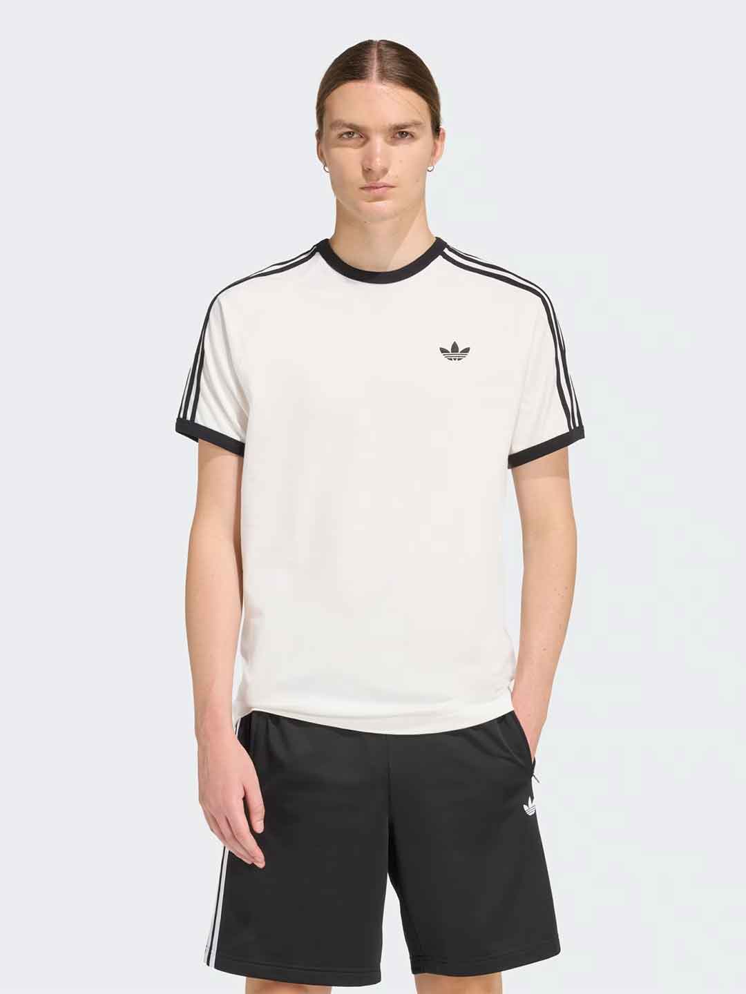Adidas t-shirt bianco con logo nero KE3537 BIANCO ADIDAS 