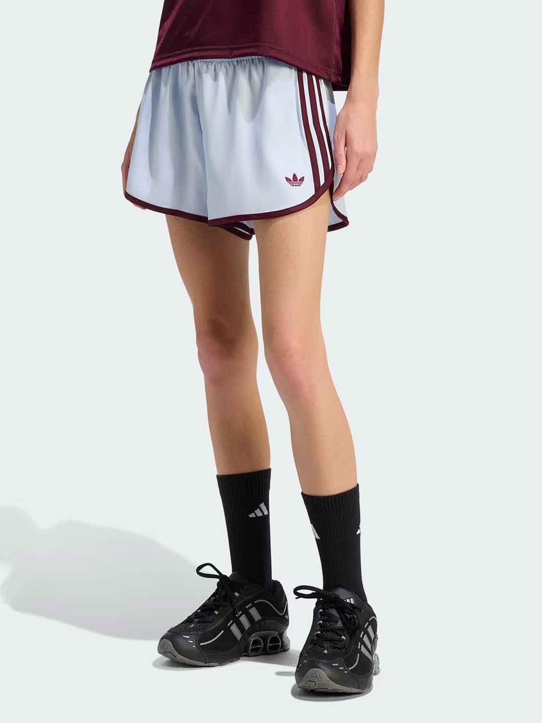 Adidas shorts celeste con bande bordeaux KE7999 CELESTE ADIDAS 