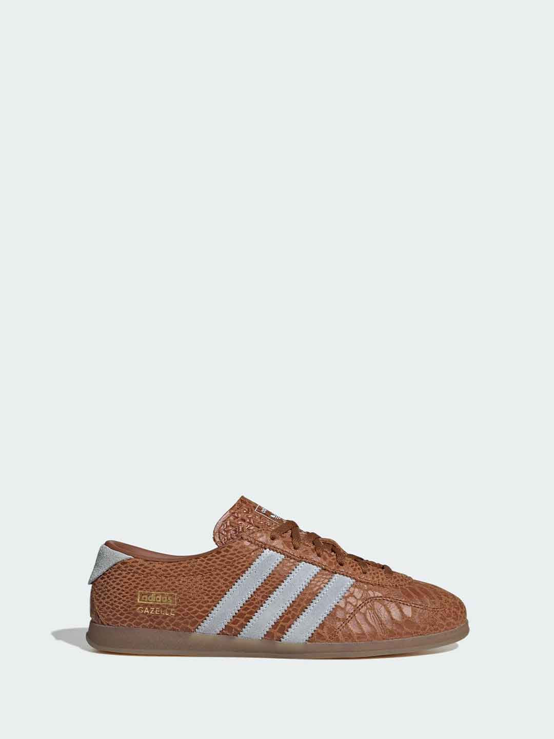 Adidas Gazelle Lo Pro sneakers cuoio con bande celeste KI3578 CUOIO ADIDAS 