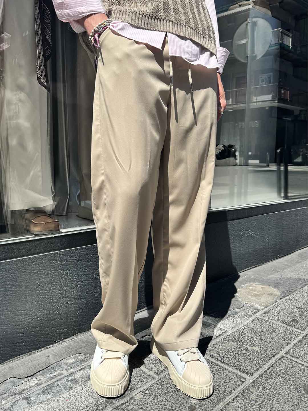All Five pantalone beige con lacci PANTA NEW VIS BEIGE ALL FIVE 