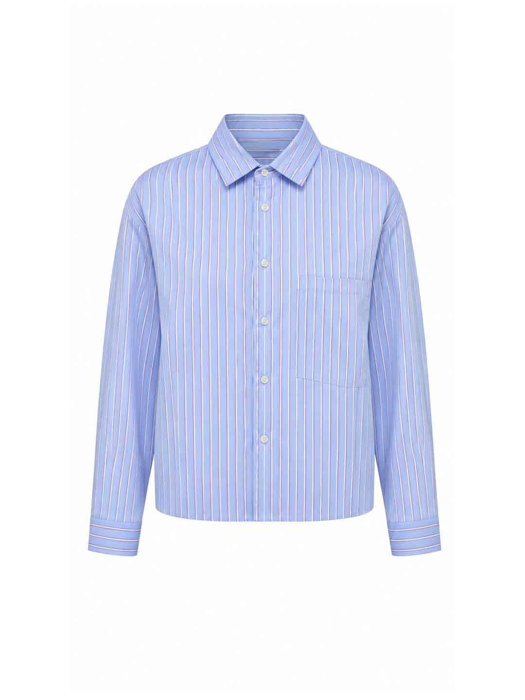 All Or Nothing camicia celeste a righe CAM BRAY CELESTE ALL OR NOTHING 
