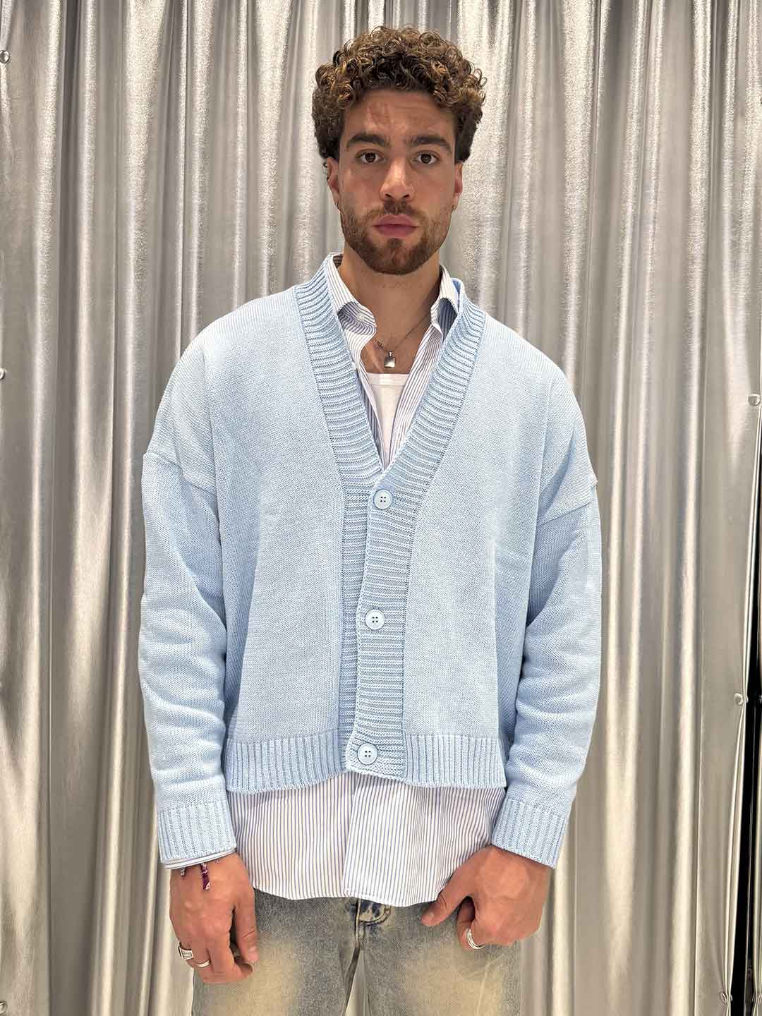 All Or Nothing Kareem cardigan celeste KAREEM CELESTE ALL OR NOTHING 